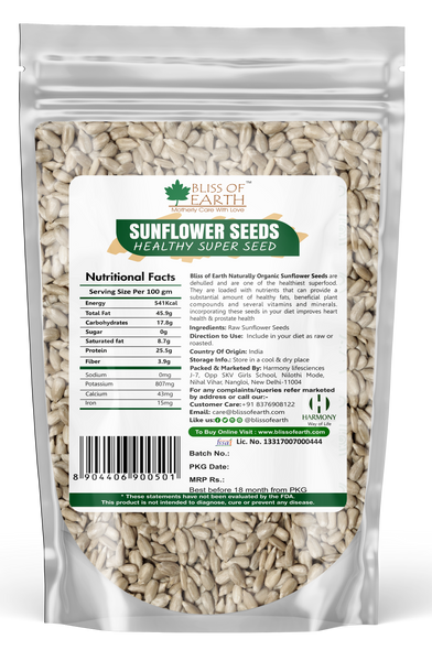 Natural Raw Sunflower Seeds 200 gm
