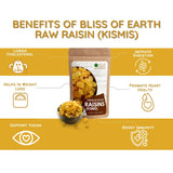 Bliss of Earth 200gm Indian Raisins (Kismis) Premium Seedless Dry Fruit