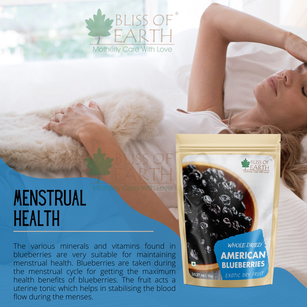 Bliss of Earth 200gm Whole Dried American Blueberries
