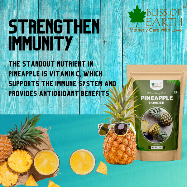 Bliss of Earth 1 KG Pineapple powder natural spray dried