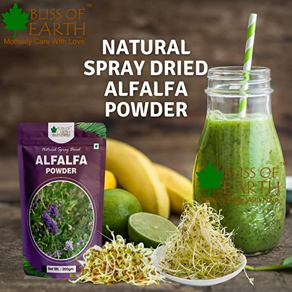 Bliss of Earth 1kg ALFALFA Powder Natural Spray Dried