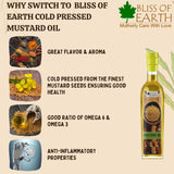 USDA Organic Yellow Mustard Seed Oil 1 ltr