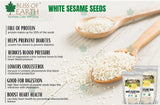 USDA Organic White Sesame Seeds Raw 1KG