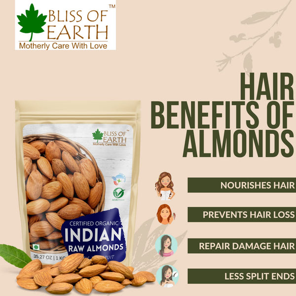Bliss Of Earth 100gm Almonds Badam Dry Fruits