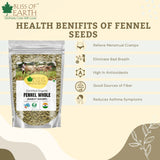 Bliss of Earth USDA Organic Fennel Seed (Saunf) 400gm