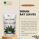 Bliss of Earth Organic Indian Bay Leaves  Tej Patta 100gm