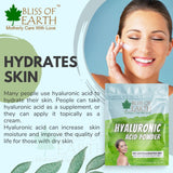 Bliss of Earth Hyaluronic Acid Powder Cosmetic Grade Best for Moisturizer, serum, Gel, Face Wash & DIY Product 19.6gm