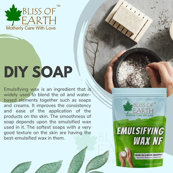 Bliss of Earth Emulsifying Wax NF Cosmetic 227gm