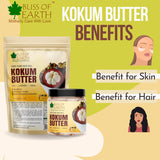 Copy of Bliss of earth 100% Pure Natural Kokum Butter Raw | Unrefined | Indian Great For Moisturized Skin,Nourishing Hair, Stretch Mark, DIY Product PETA Approved 100GM