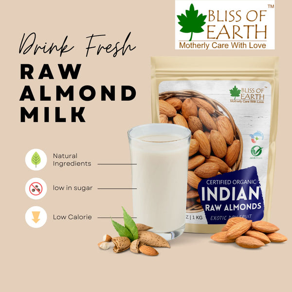 Bliss Of Earth 200gm Almonds Badam Dry Fruits