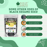 Bliss of Earth 1kg unhulled Black Sesame Seeds