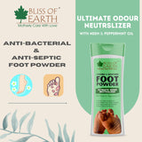 Bliss Of Earth Odour Remover  Foot Powder 100GM