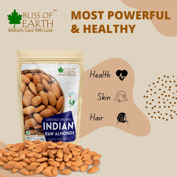 Bliss Of Earth 500gm Almonds Badam Dry Fruits