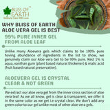 Bliss of earth® 99% Pure Crystal Clear Aloe Vera Gel For Face and Hair, Acne and Pimples, Paraben Free, 1kg Pack