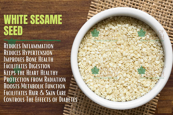 USDA Organic White  Sesame Seeds Raw 200gm