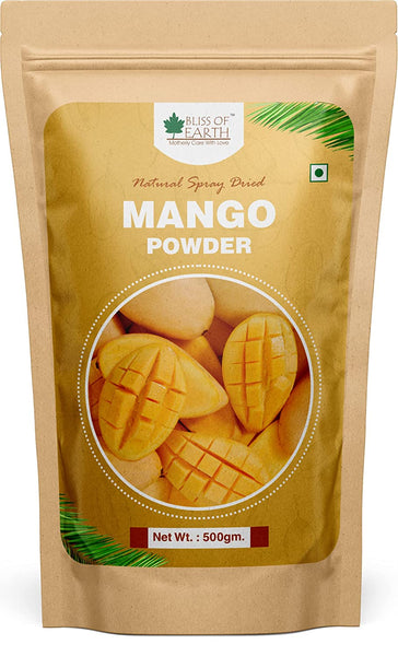 Bliss of Earth 500gm Mango Powder Natural Spray Dried king of fruits Vitamin A,C,K Rich
