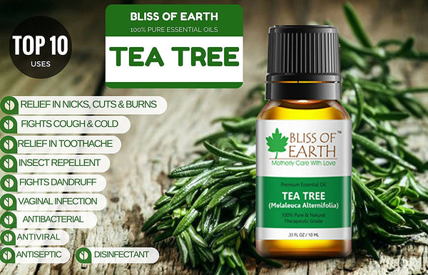 Bliss of earth® 100% Pure Australian TEA TREE Essential Oil, 10ml