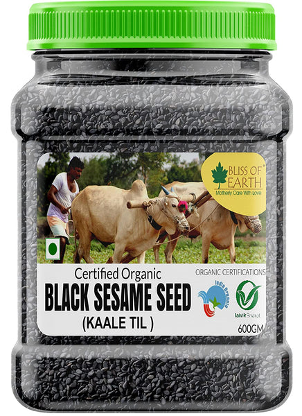Bliss of Earth 1kg unhulled Black Sesame Seeds