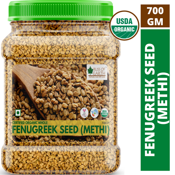 USDA Organic Fenugreek Seed (Methi Dana) 700gm