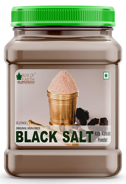 Bliss of Earth Traditional Kiln Fired Black Salt Powder 1KG