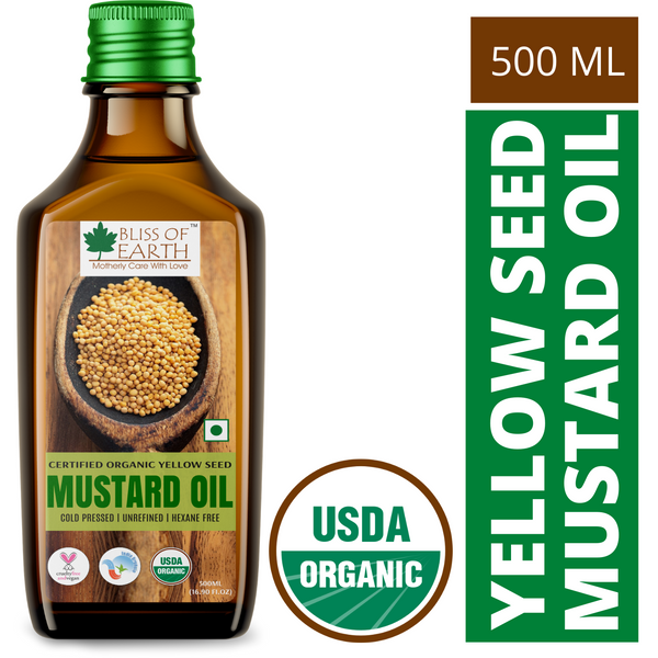 USDA Organic Yellow Mustard Seed Oil 500 ml