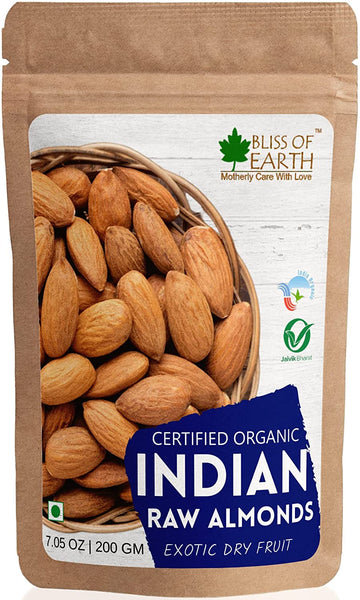 Bliss Of Earth 200gm Almonds Badam Dry Fruits
