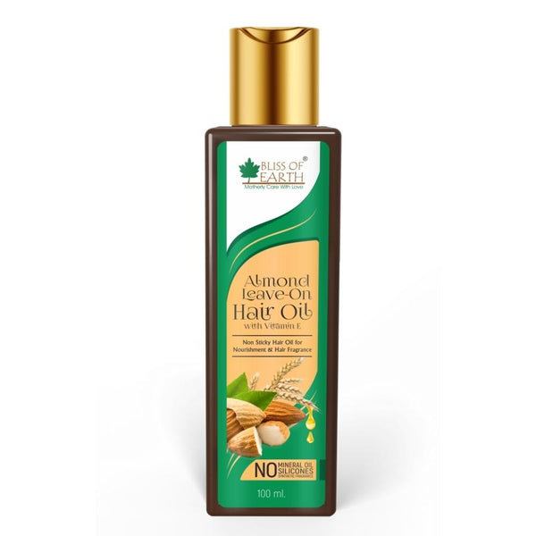 Almond Leave on Hair Oil With Vitamin E (Non Sticky Hair Oil For Nourishment & Hair Fragrance) 100ML