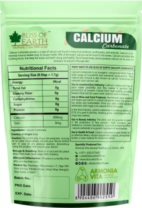 Bliss of Earth Calcium Carbonate Powder 907gm