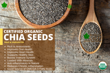 USDA Certified Organic Raw Chia Seeds 600 gm