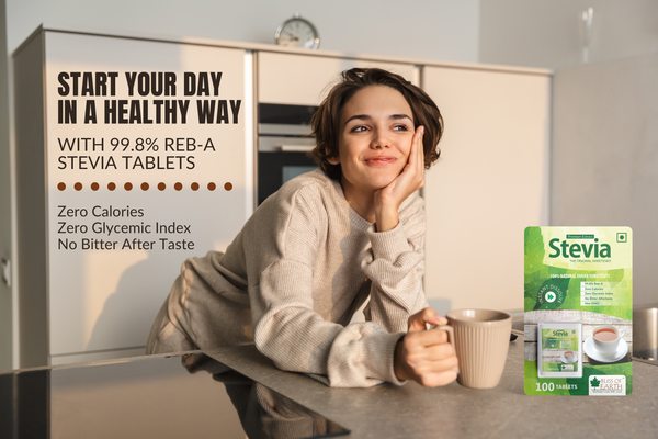 Bliss of Earth 99.8% REB-A Purity Stevia Tablets Sugarfree Pellets, Zero Calorie Keto Sweetener, Quick Dissolve 100 Tablets