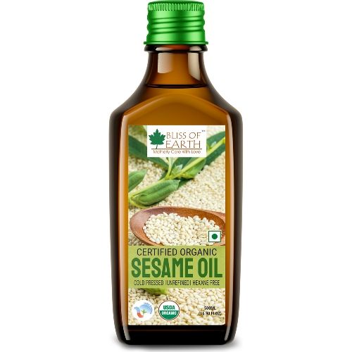 Certified Organic White Sesame Oil 500ML